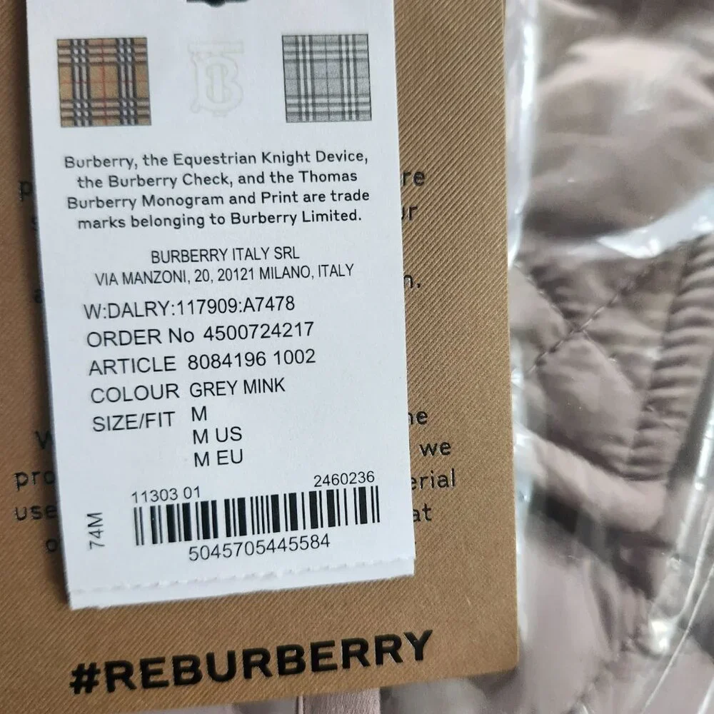 New Burberry quilted jacket - Picture 3 of 6